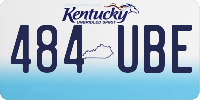 KY license plate 484UBE