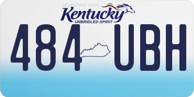 KY license plate 484UBH