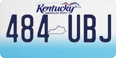KY license plate 484UBJ