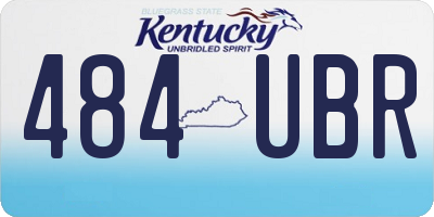 KY license plate 484UBR