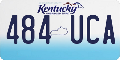 KY license plate 484UCA