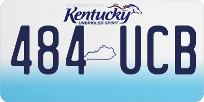 KY license plate 484UCB