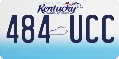 KY license plate 484UCC