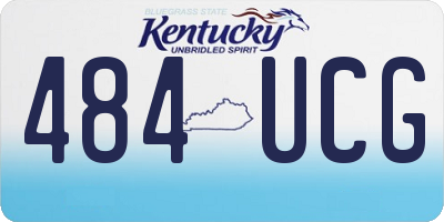 KY license plate 484UCG