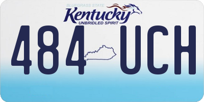 KY license plate 484UCH