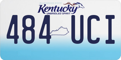 KY license plate 484UCI