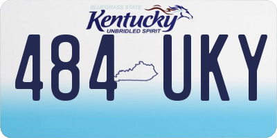 KY license plate 484UKY
