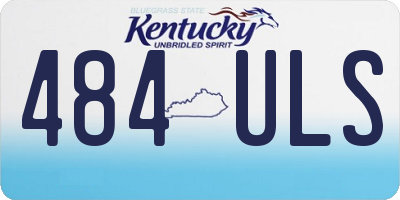 KY license plate 484ULS