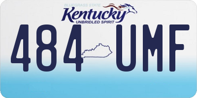 KY license plate 484UMF