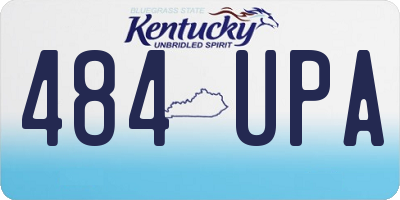 KY license plate 484UPA