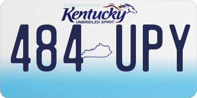 KY license plate 484UPY