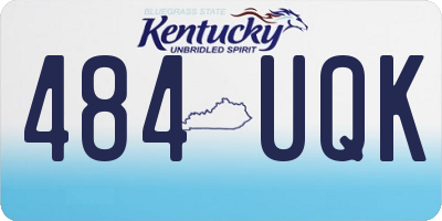 KY license plate 484UQK