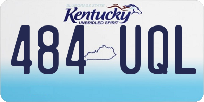 KY license plate 484UQL