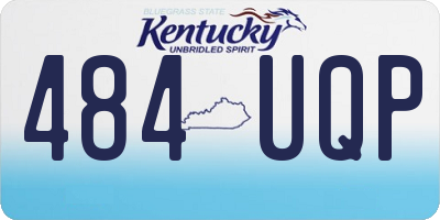 KY license plate 484UQP