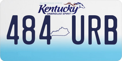 KY license plate 484URB