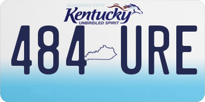 KY license plate 484URE