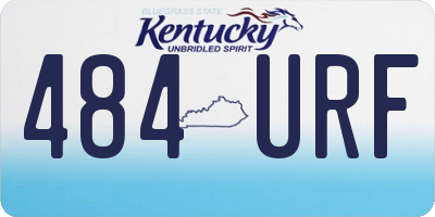KY license plate 484URF
