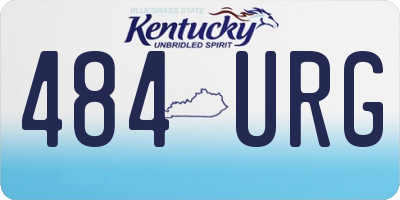 KY license plate 484URG