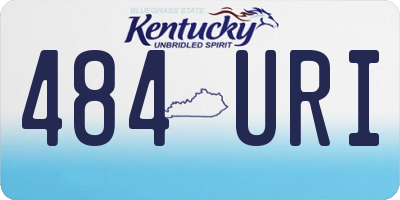 KY license plate 484URI