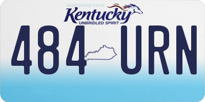 KY license plate 484URN