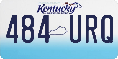 KY license plate 484URQ