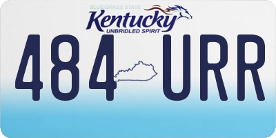 KY license plate 484URR