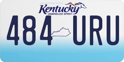 KY license plate 484URU