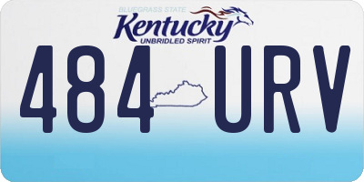 KY license plate 484URV