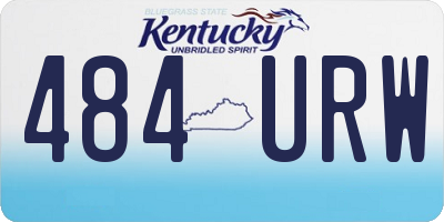 KY license plate 484URW