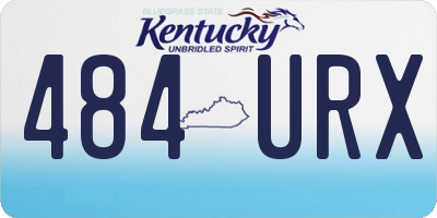 KY license plate 484URX