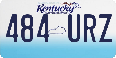 KY license plate 484URZ