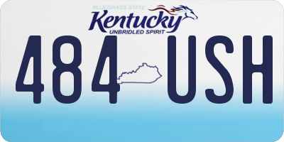 KY license plate 484USH
