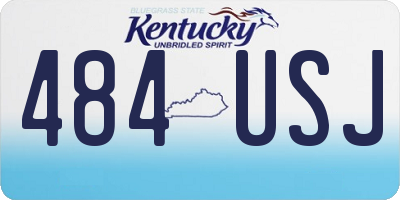 KY license plate 484USJ
