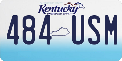 KY license plate 484USM