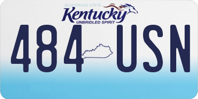 KY license plate 484USN