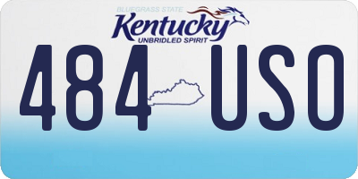 KY license plate 484USO