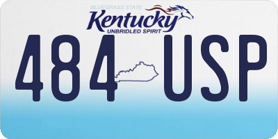 KY license plate 484USP