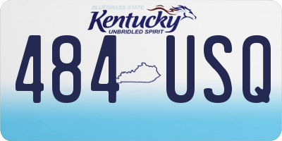 KY license plate 484USQ