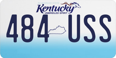 KY license plate 484USS