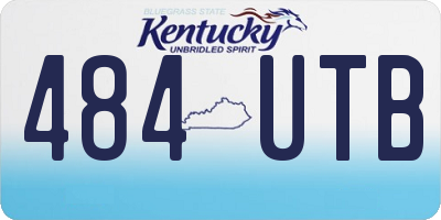 KY license plate 484UTB