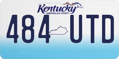 KY license plate 484UTD