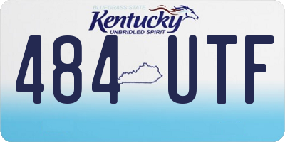 KY license plate 484UTF