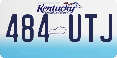 KY license plate 484UTJ