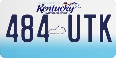 KY license plate 484UTK
