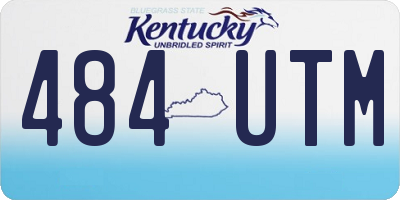 KY license plate 484UTM