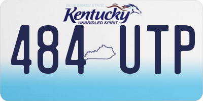 KY license plate 484UTP