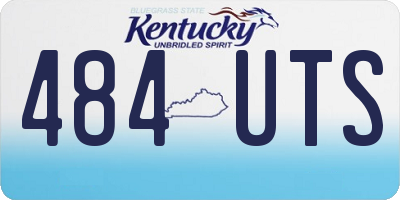 KY license plate 484UTS
