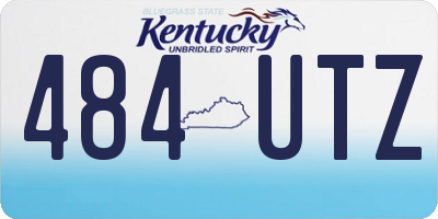 KY license plate 484UTZ