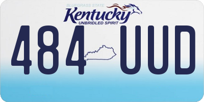 KY license plate 484UUD