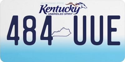 KY license plate 484UUE